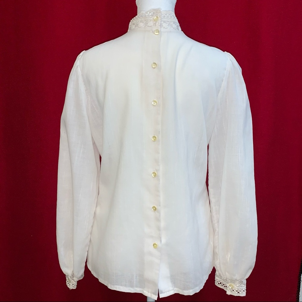 Gemilli Vintage Women’s Blouse Size 7/8 M - Picture 7 of 7